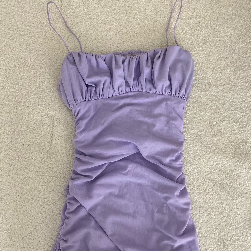 Purple Midi Dress Princess Polly